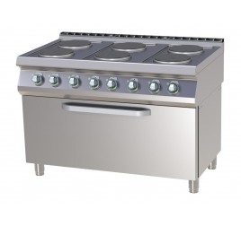 6 főzőlapos RedFox elektromos tűzhely elektromos, statikus sütővel